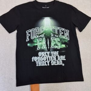 Forgotten Faces Black Mens Shirt 240gsm Small
